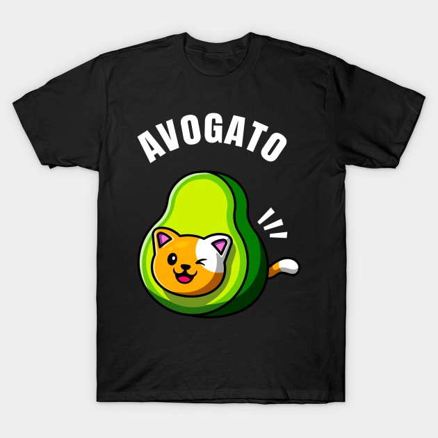 Avogato Funny Cat Avocado Kitten Pet T-Shirt by Foxxy Merch